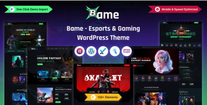 Bame - eSports and Gaming WordPress Theme