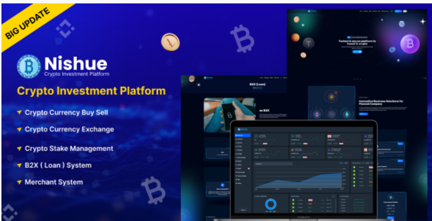 Nishue - CryptoCurrency Buy Sell Exchange and Lending with MLM System | Crypto Investment Platform