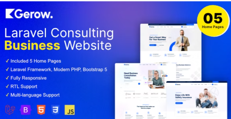 Gerow - Business Consulting Laravel Script
