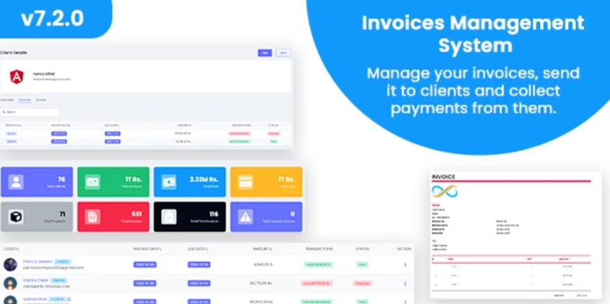 Invoices - Laravel Invoice Management System - Accounting and Billing Management - Invoice