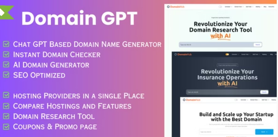 Domain GPT - AI Domain Name Generator - Domain Tools