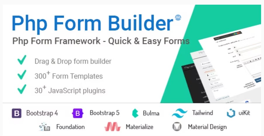 PHP Form Builder - Advanced HTML forms generator with Drag & Drop