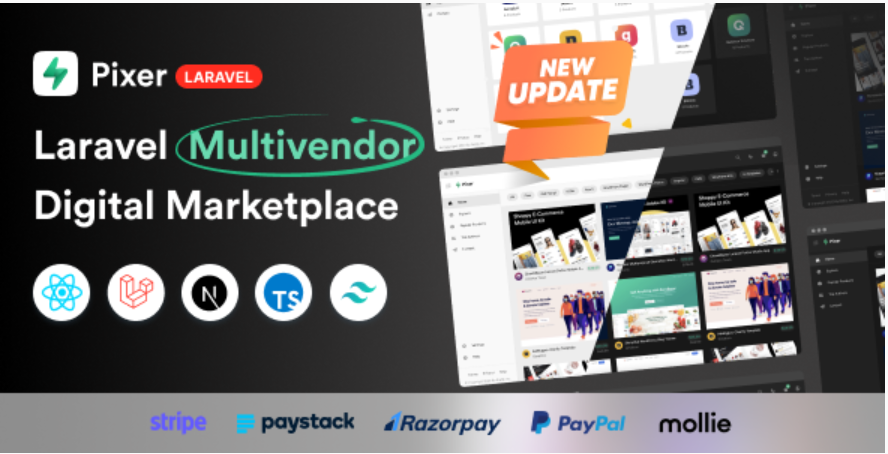 Pixer - React Laravel Ecommerce Multivendor Digital Marketplace