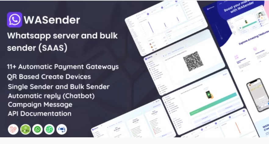 WASender - Whatsapp server and bulk sender (SAAS)